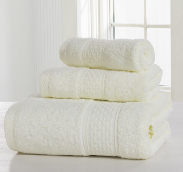 Soft Cotton Double-Sided Thick Bath Towel Set