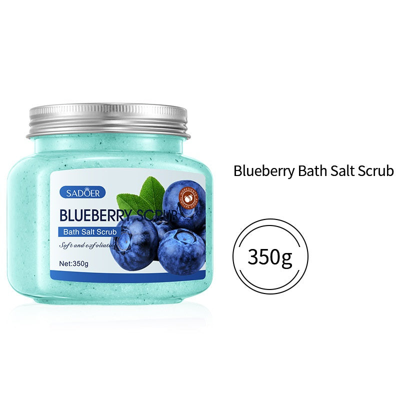 Fruit Bath Salt Scrub Cream Exfoliating Body Care with Shea Butter