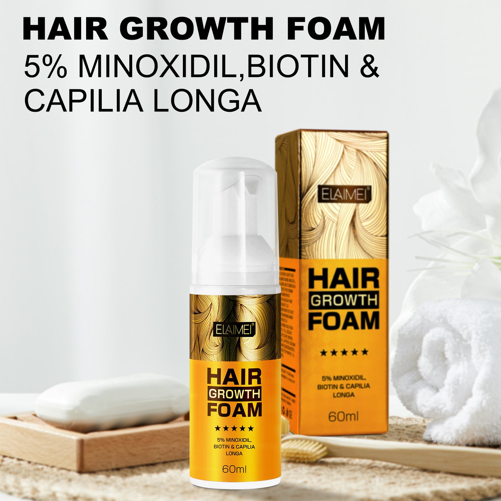 Hair Growth Foam - Moisturizing The Scalp and Preventing Hair Loss